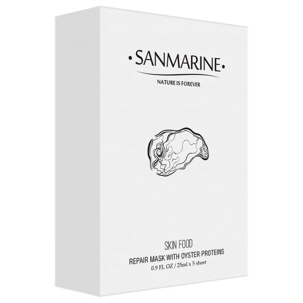 Восстанавливающая маска с протеинами устрицы Sanmarine Repair Mask With Oyster Proteins 2458434677 фото