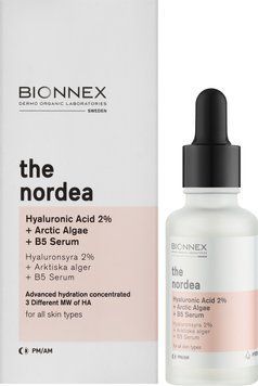 Сироватка для обличчя Bionnex The Nordea Hyaluronic Acid 2% + Arctic Algae + B5 Serum 5170200 фото