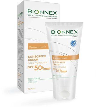 Антивозрастной солнцезащитный крем Bionnex Preventiva Sunscreen 50+ Anti Aging 5031001 фото