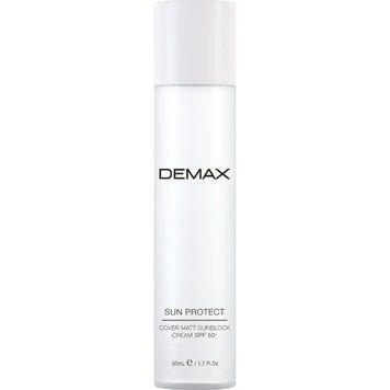 Сонцезахисний матуючий крем-флюїд SPF 50 Demax Cover Matt Sunblock Cream 50 мл 49 фото