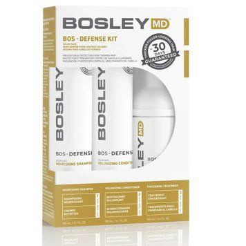 Набір для попередження стоншення волосся Bosley MD Bos Defense Kit (Шампунь 150 мл, кондиціонер 150 мл, догляд 100 мл) 30001 фото
